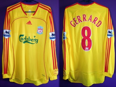 2006-2007 リバプール ジェラード 8番 GERRARD Liverpool FC 2006 2007 Home Jersey #8 Gerrard Adidas Red