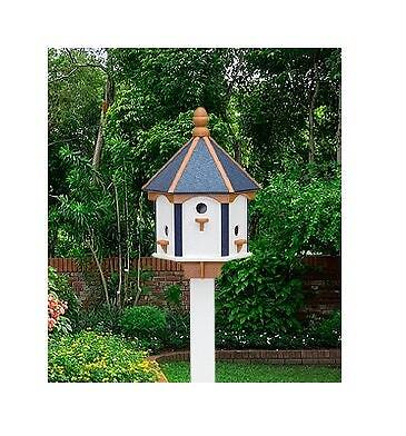 Birdhouse Amish Made X-Large Poly With 6 Nesting Compartments, Weather Resistan