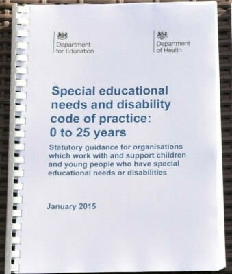 SEND Special Educational Needs & Disability Code of  Practice: 0 to 25 Years