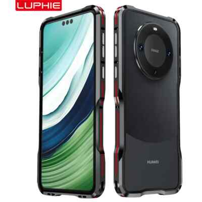For Huawei Mate 60 Pro Luxury LUPHIE Shockproof Metal Bumper Case Cover