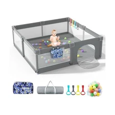 LUTIKIANG Baby Playpen, 79" X 71" Extra Large Playpen for Babies and Toddlers...