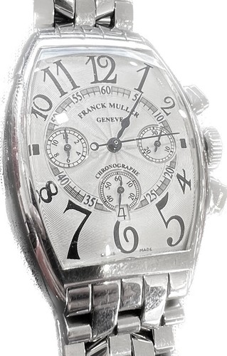 Extremely Rare FRANCK MULLER 3 Register Chronograph + Orig. Bracelet Steel