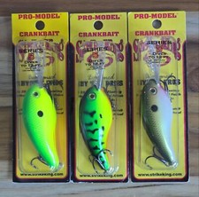 Ct. of 3 Strike King Pro Model Series 5S Dives 12' 2.6" 1/2 oz Deep Water Bass!
