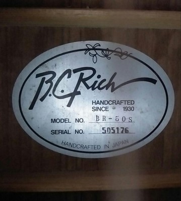Acoustic Guitar B.C. Rich BR-50S Spruce Top SN 505176 Handcrafted 