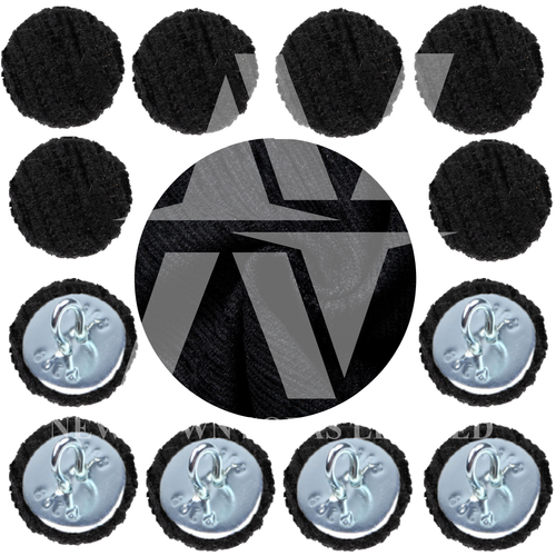 Covered Buttons Hoop Back Upholstery Fabric Button For Headboards Sofas 30L/18mm - Picture 14 of 71