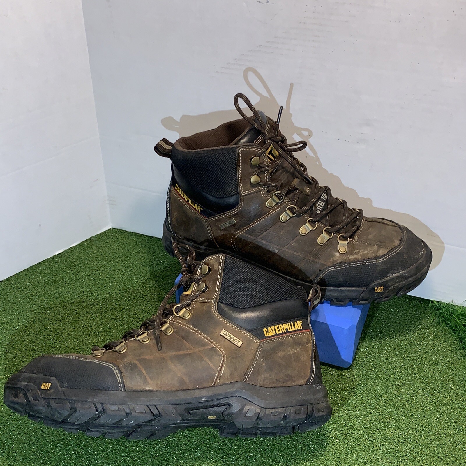 Men’s CaterpillarThreshold Waterproof Steel Toe Boot… Gem