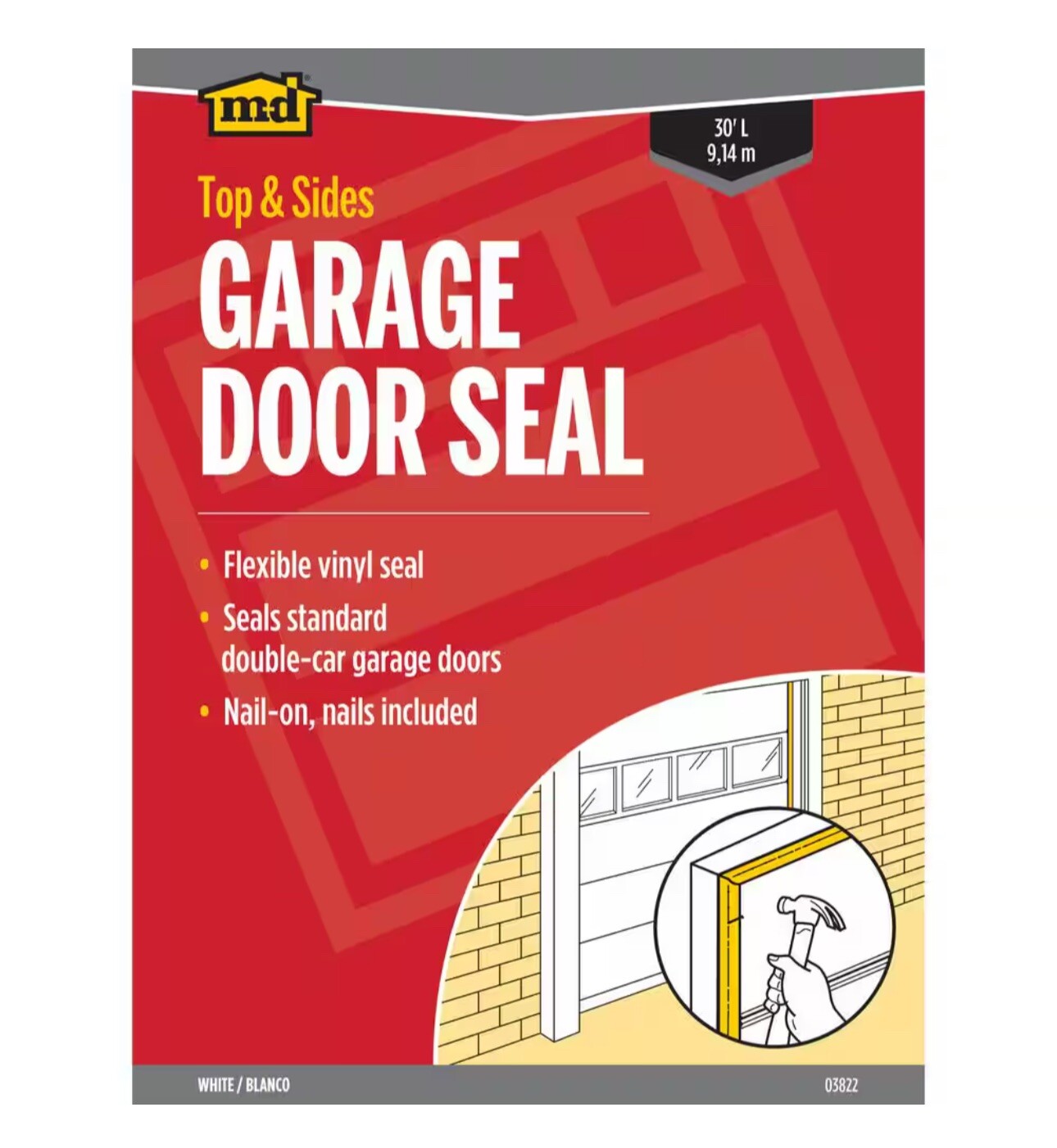 Top and Sides Garage Door Weather Seal 30 ft Stripping Garage Door Rubber Seal eBay