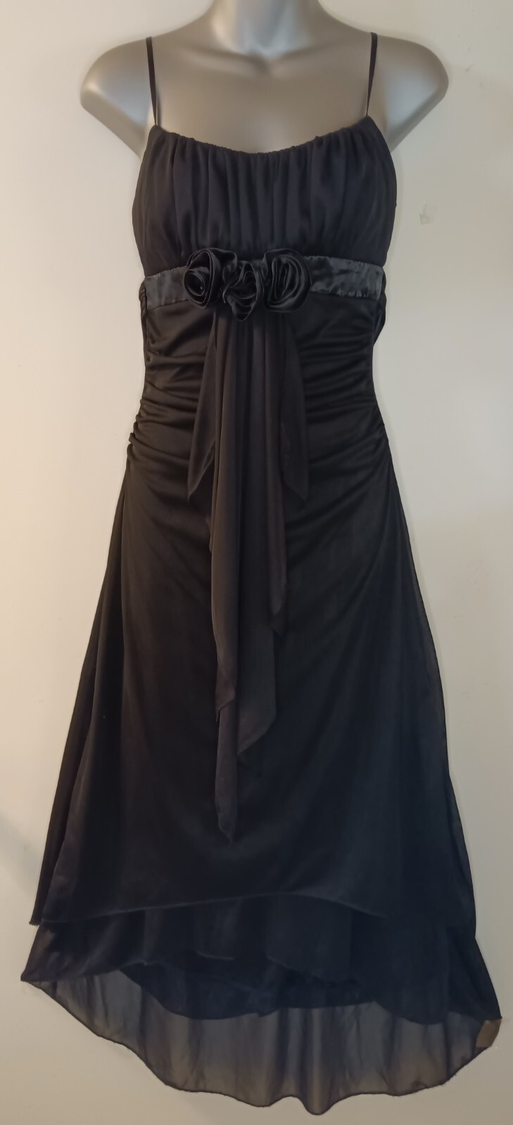 Ruby Rox Evening Dress Black Sheer Waterfall Part… - image 2