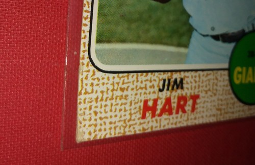 1968 - JIM HART , 3B-OF SAN FRANCISCO GIANTS , Topps Baseball Card # 73 ~ EX-MT - Picture 4 of 5
