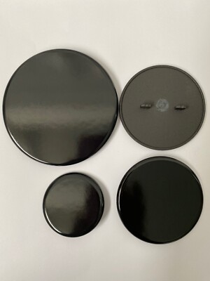 4 Spartifiamma In Ferro Smaltato Per Piano Cottura Gas Ignis Whirlpool – Nero, Cappellotti Bruciatore - 2