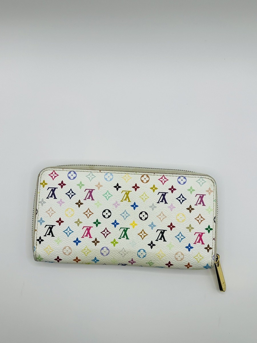 Louis Vuitton Zippy Wallet Monogram White Multicolor Louis Vuitton Zippy Wallet Monogram White Multicolor