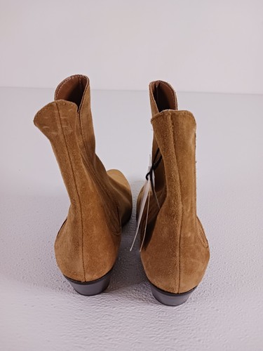 Nwt ZARA Western Bootie Suede Brown US 9 EU 39 New Chelsea Elderman Boots - 第 6/13 張圖片