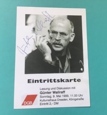 Autogramm Foto Günter Wallraf