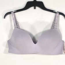 Auden Nursing Wirefree Bra Women 38D Adjustable Strap Lightly Lined Light Purple