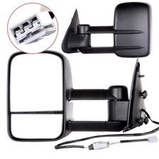 For 97-03 Ford F150 Towing Mirrors W Power View Leftright Side Pair Black