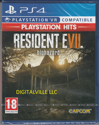 Resident Evil VII 7 Biohazard PS4 VR Compatible PlayStation 4 Brand New Sealed