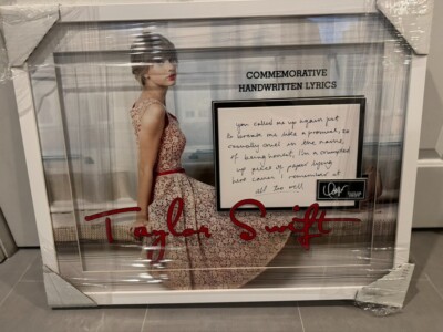 Taylor Swift 3D Framed Photo All Too Well Commemorative Lyrics