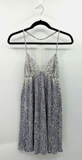 Victoria's Secret M Lavender Animal Print Chemise Sleep Nightie Nightgown Slip