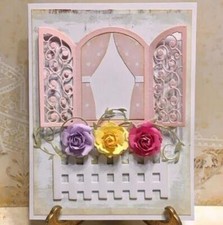 Window Metal Cutting Dies Stencils Scrapbooking Photo Album Decorative Embossing