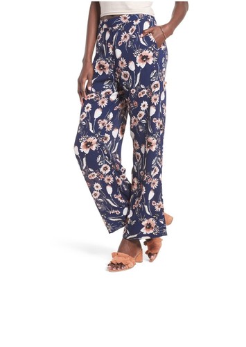 Floral Print Pants High Rise Lined | eBay