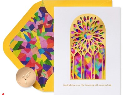 Papyrus Religious Birthday Card - Illustrated by Sandra K Pena God Shines 