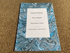 MLF15 SHEET MUSIC - JOAQUIN RODRIGO ARIA ANTIGUA - FLUTE AND PIANO