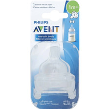 Philips AVENT Anti-Colic Slow Flow Nipples 1 month SCF422/27 Sealed Brand New