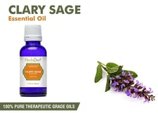 Natural Clary Sage Essential Oil Pure Natural Aromatherapy Therapeutic Oils
