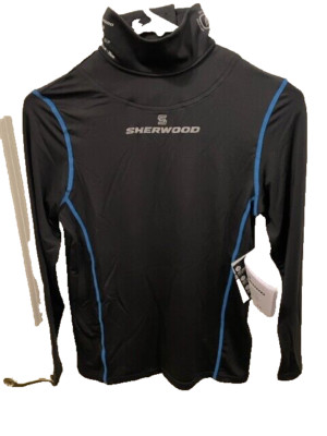 SHERWOOD Hockey Performance Base Layer Shirt JR M- INTERGRATED NECK Guard BNQ