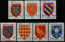 FRANCE 1954 série ARMOIRIES YT n° 999 à 1005 Neufs  ★★ luxe / MNH (A)