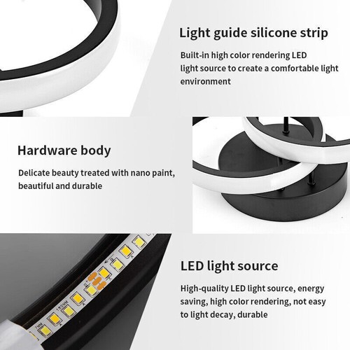 LED Lamp Ceiling Light Modern Chandelier Living Room Bedroom Pendant Lights UK - Picture 31 of 71