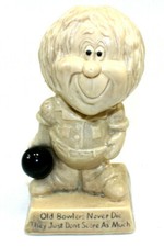 R W Berries Sillisculpt Old Bowlers Never Die Just Don't Score Figurine 1970