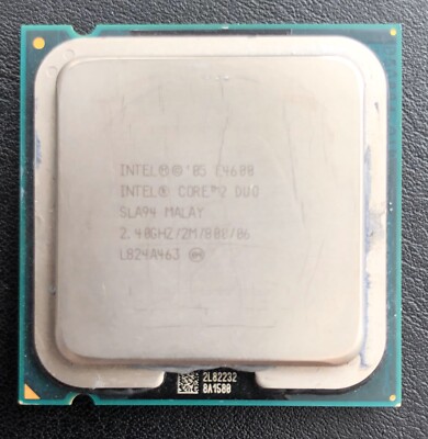 Intel Core 2 Duo E4600 -  CPU SLA94 2.40 GHz -  800 MHz - 2 MB Cache