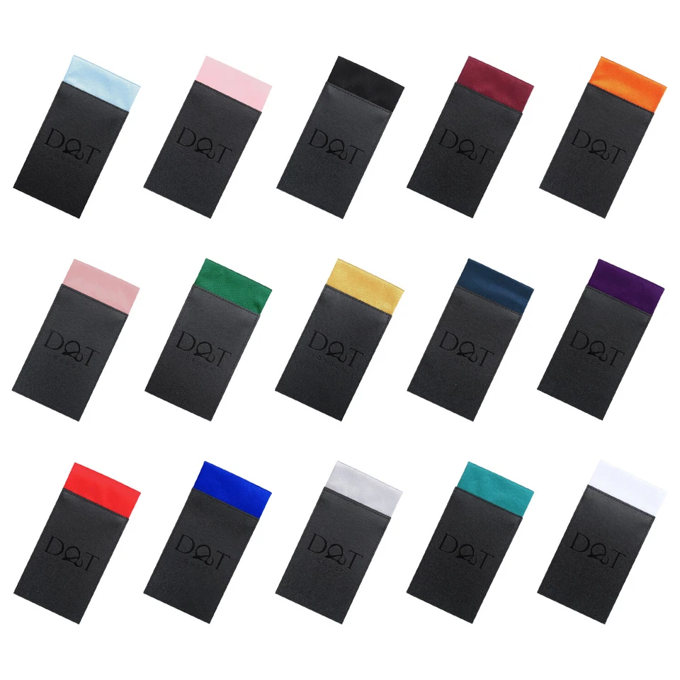 DQT Einfarbig Satin Einfarbig Lässig Formell Hochzeit Vorgefaltet Einstecktuch Falten