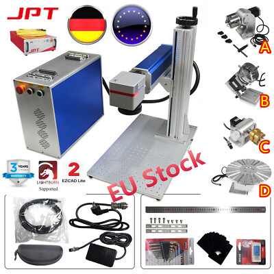 【in EU】 50W JPT LP Fiber Metal Laser Marking Machine Steel Gold Silver Engraving
