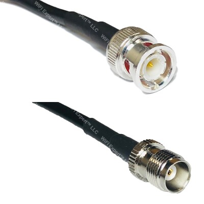LMR195 BNC MALE to TNC FEMALE Coaxial RF Cable USA-Ship Lot