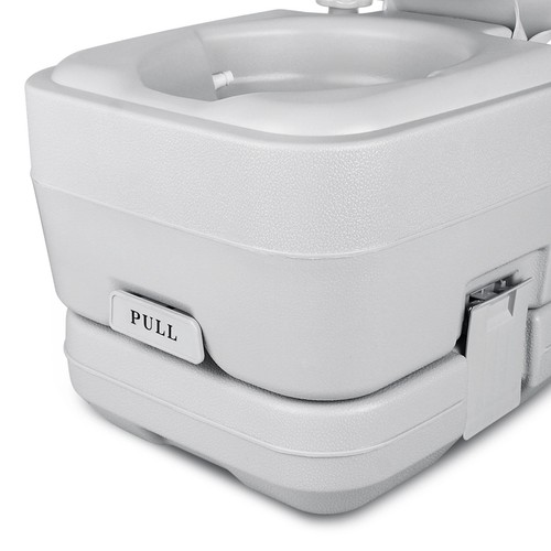 3.2 Gallon RV Portable Toilet 12L Flush Pump Camping Travel Commode Potty Indoor - Picture 10 of 14