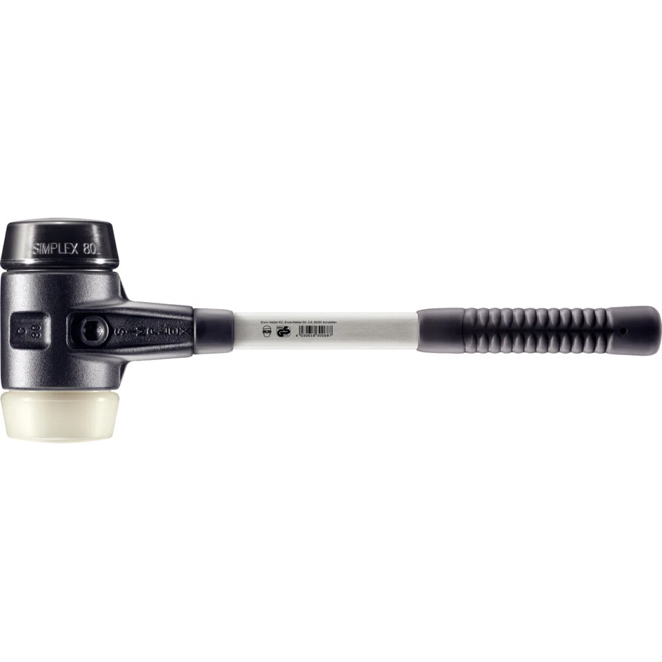 HALDER SIMPLEX-Schonhämmer 3728.080 Hammer Gummihammer Softhammer geräuscharm