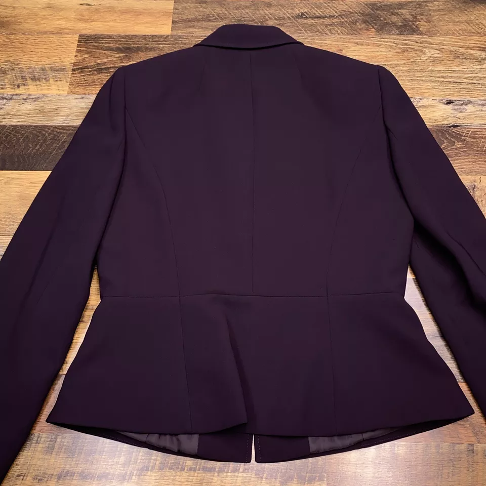 Blazer Tahari Trevor 8 púrpura plomada francesa cremallera completa nuevo Foto 2 de 4