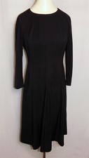 ANNE KLEIN Little Black Dress Pleated Skirt Long Sleeve Party Casual LBD Size 6