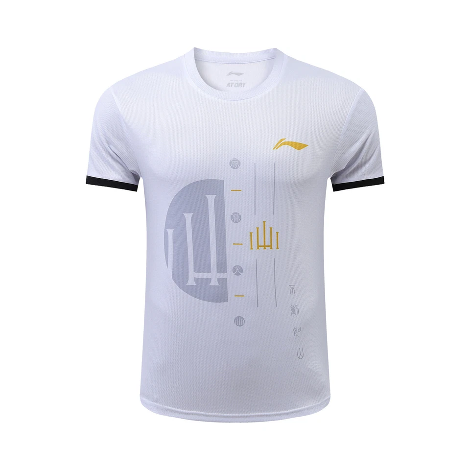 Adult Kid Li-Ning Sports Short Sleeve Tops Tennis Clothes Badminton Wear T-SHIRT - Image 4 of 4