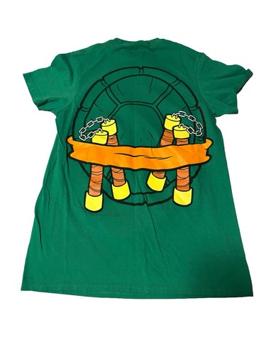 Teenage Mutant Ninja Turtles Michelangelo Costume Shirt Adult Small - Picture 2 of 3