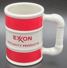 Vintage Kingwood Oil Barrell Coffee Mug Exxon Radiant Oil Co Made in USA