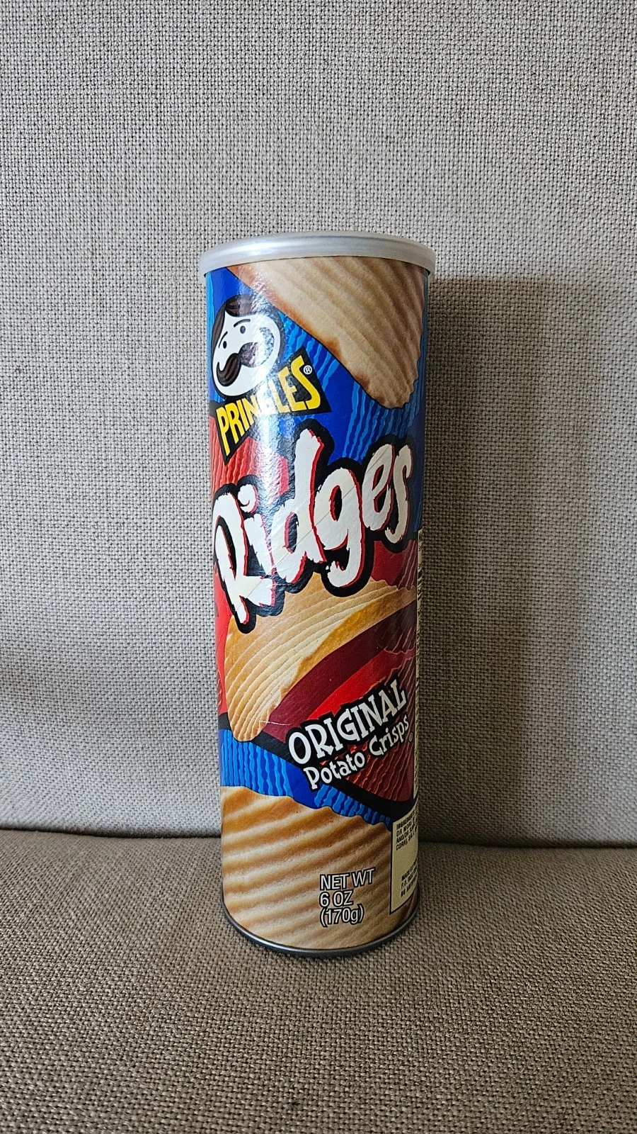 SEALED 90's vintage Pringles Ridges Original Potato Crisps can