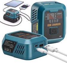 Battery Charger for Makita 18V Battery Fast Charging Battery Adapter /USB Type-C
