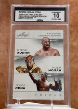 🔥Hulk Hogan Steve Austin John Cena Gem Mint 10