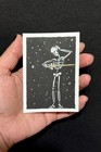ACEO Original Art - Skeleton, Sword, Stars, Gothic - Acrylic-2.5x3.5 by M.A.R — photo 3