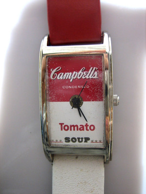 VINTAGE 1999 ANDY WARHOL CAMPBELL SOUP ACME QUARTZ WRISTWATCH UNTESTED