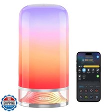 Govee RGBIC Smart Table Lamp 2, Touch Bedside Small Table Lamp Work with Matt