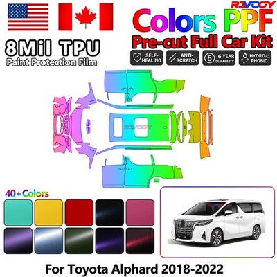 Color Precut PPF Paint Protection Film For Toyota Alphard 2018-2022